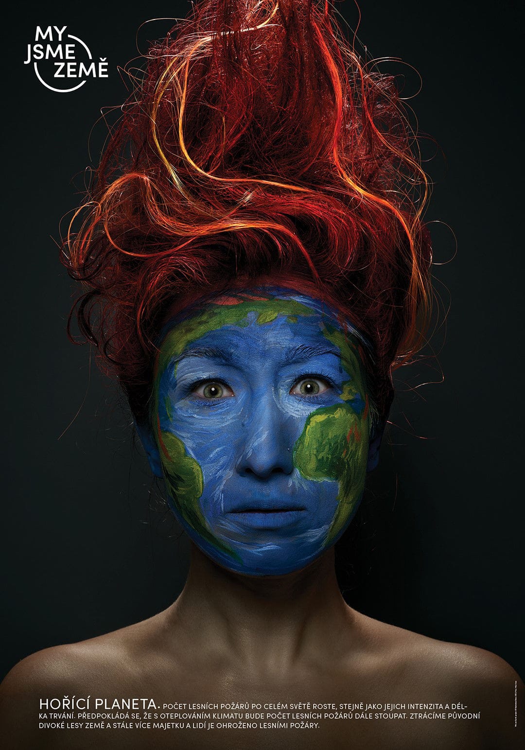 Radoslava Boor: Hořící planeta z cyklu We Are Earth (2023)